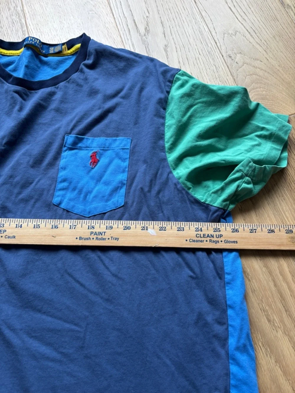Polo ralph lauren big and tall colorblock t-shirt mens 4x